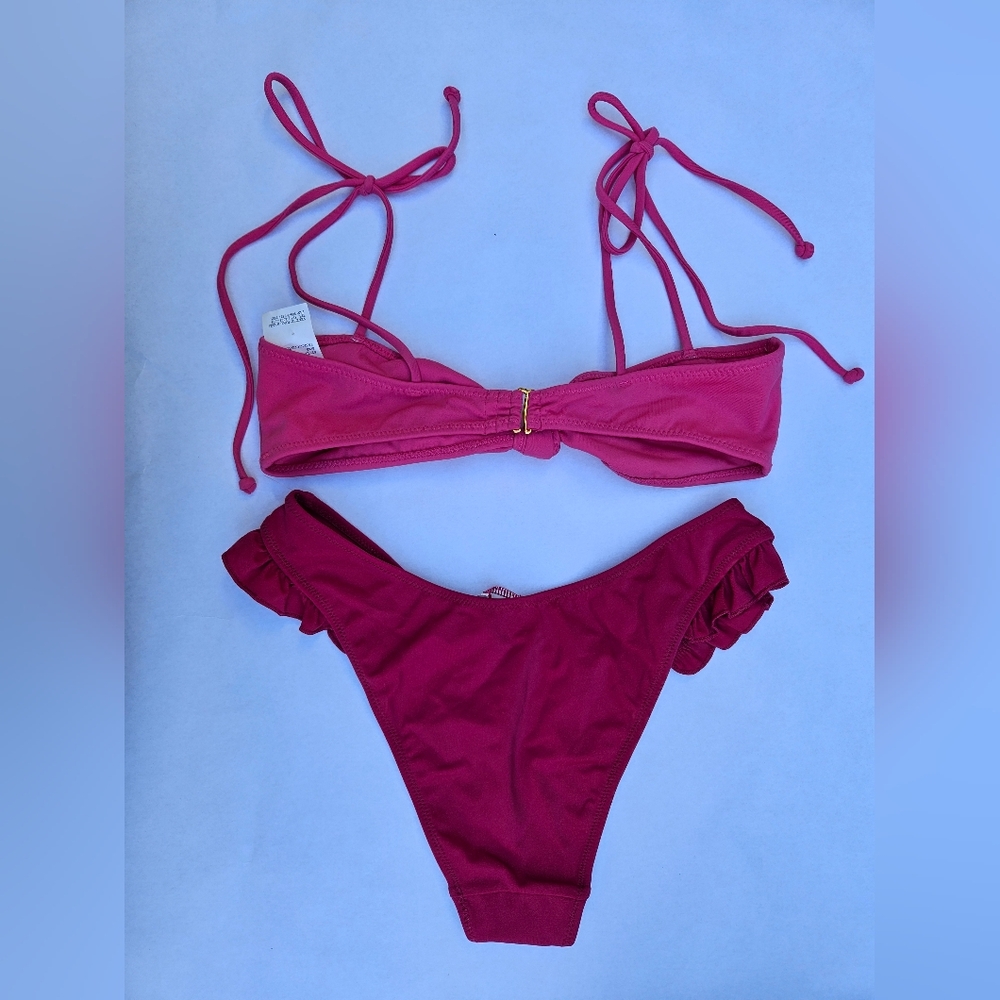 Pink Ruffle Bikini Set - Picture 2 of 2
